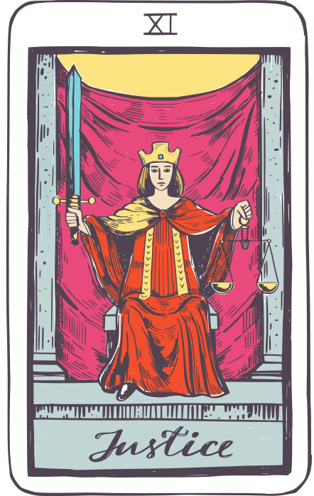 La Justicia - Tarot Rider Waite