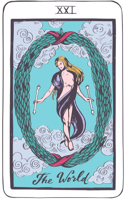 El Mundo - Tarot Rider Waite