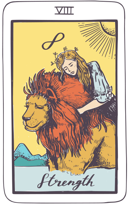 La Fuerza - Tarot Rider Waite