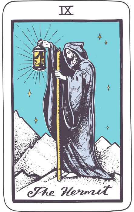 El Ermitaño - Tarot Rider Waite